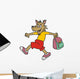 Wolf and Bag Wall Decal