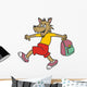 Wolf and Bag Wall Decal