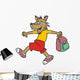 Wolf and Bag Wall Decal