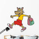 Wolf and Bag Wall Decal