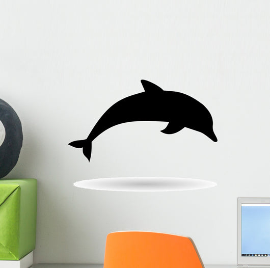 Silhouette Dolphin Wall Decal