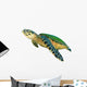 Hawksbill Sea Turtle White Wall Decal