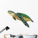 Hawksbill Sea Turtle White Wall Decal