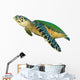 Hawksbill Sea Turtle White Wall Decal