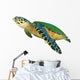 Hawksbill Sea Turtle White Wall Decal