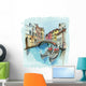 2 Gondolas Ponte Del Wall Decal