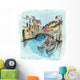 2 Gondolas Ponte Del Wall Decal
