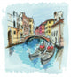 2 Gondolas Ponte Del Wall Decal