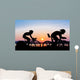Triathlon Beach Evening Time Wall Decal