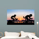 Triathlon Beach Evening Time Wall Decal