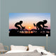 Triathlon Beach Evening Time Wall Decal