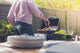 Plates Table outside with Wall Decal