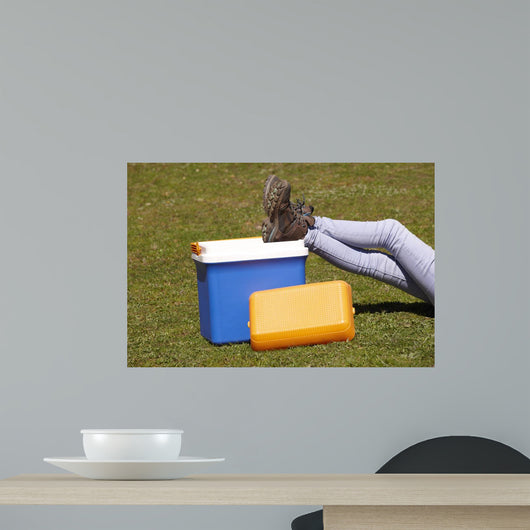 Picnic Cooler Grass and Wall Decal