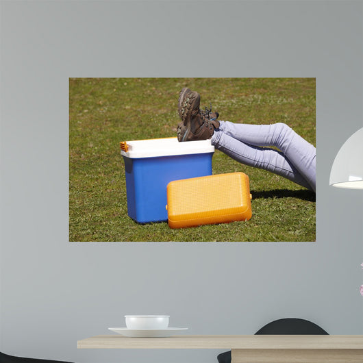Picnic Cooler Grass and Wall Decal