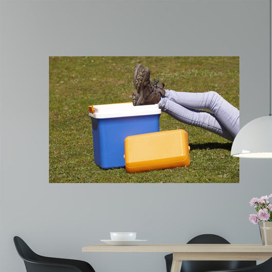 Picnic Cooler Grass and Wall Decal