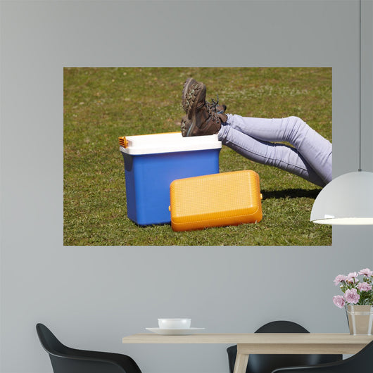 Picnic Cooler Grass and Wall Decal