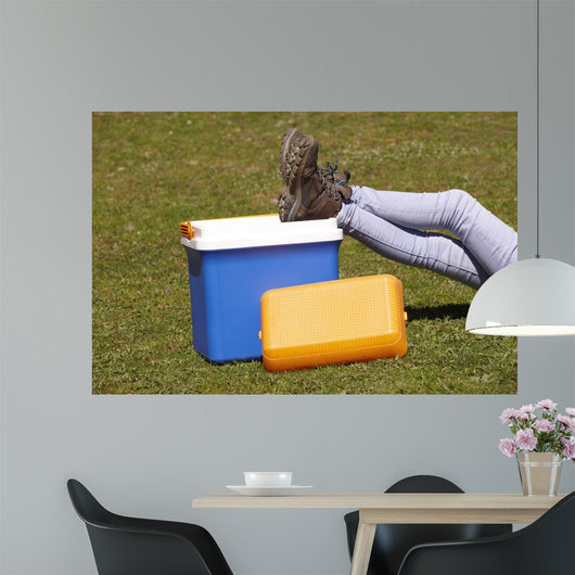 Picnic Cooler Grass and Wall Decal