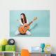 Smiling Beautiful Young Girl Wall Decal