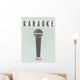 Vector typographic retro grunge karaoke party poster. Wall Mural