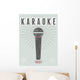Vector typographic retro grunge karaoke party poster. Wall Mural