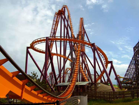 Steel Roller Coaster Amusement Wall Decal