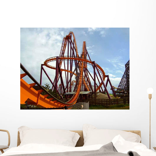 Steel Roller Coaster Amusement Wall Decal