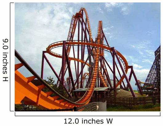 Steel Roller Coaster Amusement Wall Decal