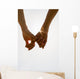 Romantic Couple with Clasped Wall Decal