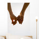 Romantic Couple with Clasped Wall Decal