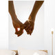 Romantic Couple with Clasped Wall Decal