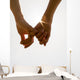 Romantic Couple with Clasped Wall Decal