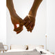 Romantic Couple with Clasped Wall Decal