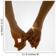 Romantic Couple with Clasped Wall Decal