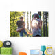 Parents Playing with Their Wall Decal