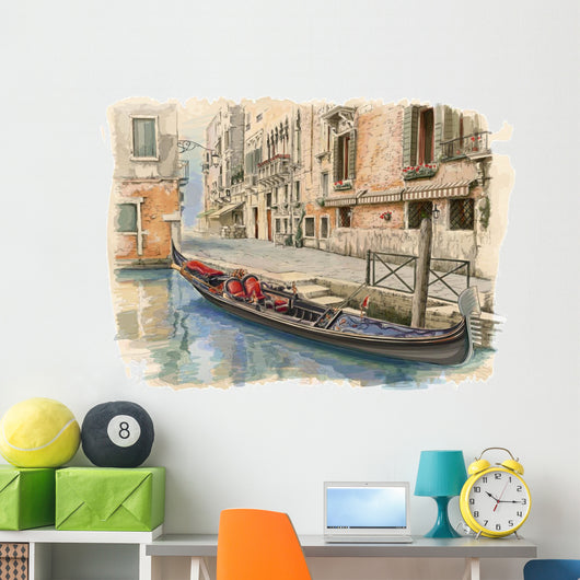 Venice Calle Fondamenta Megio Wall Decal