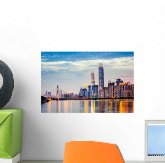 Guangzhou China Skyline Wall Decal