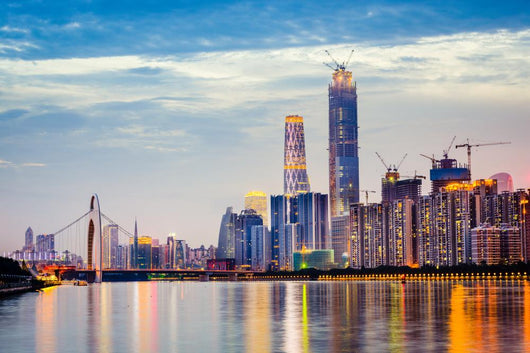 Guangzhou China Skyline Wall Decal