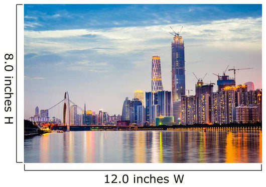 Guangzhou China Skyline Wall Decal