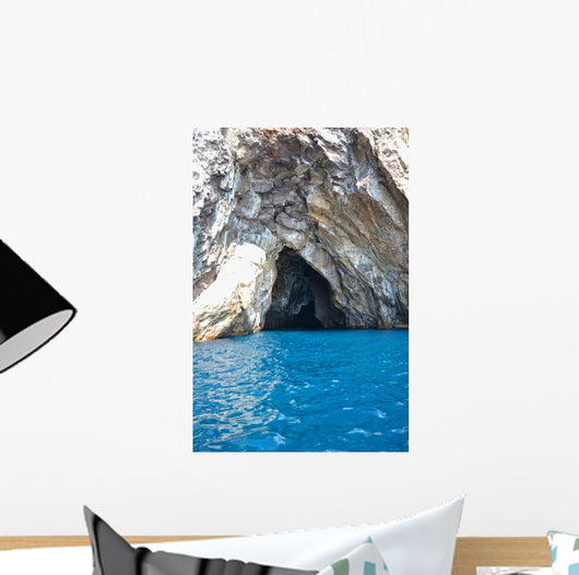Panorama of the Aeolian islands seen from the sea Wall Mural