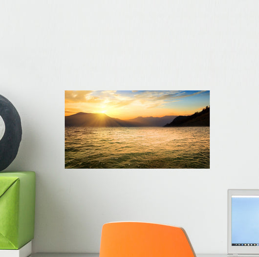 Sea and High Mountains Wall Decal