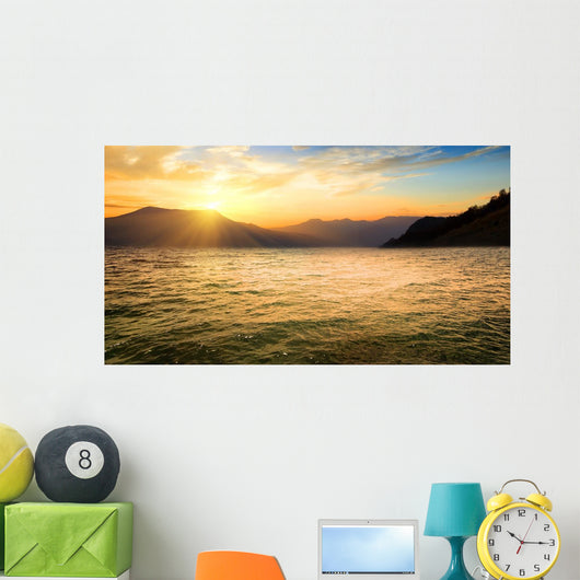 Sea and High Mountains Wall Decal