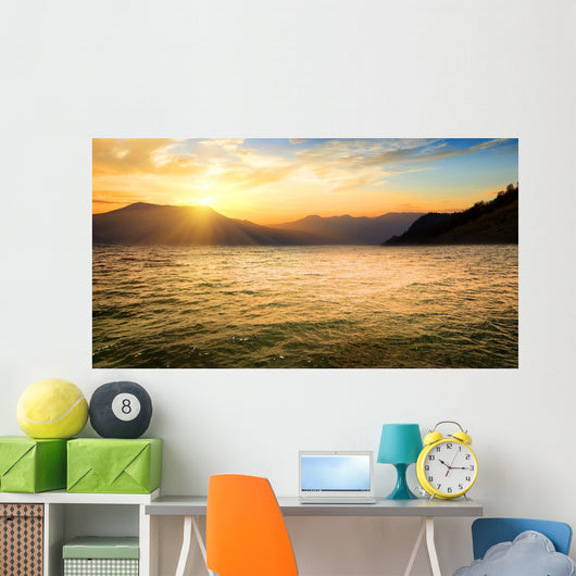 Sea and High Mountains Wall Decal
