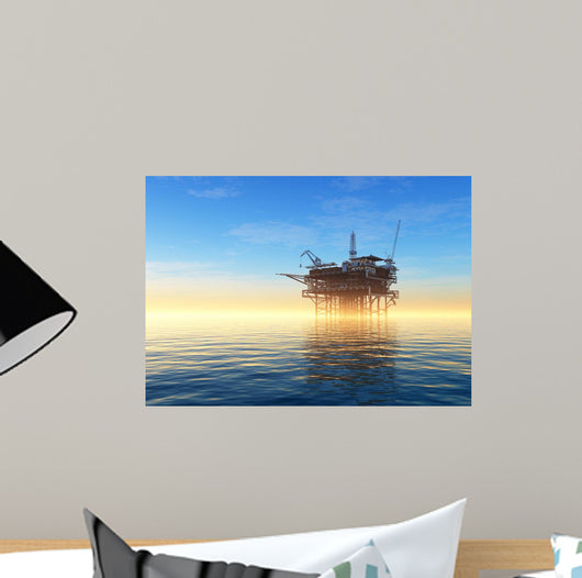 Oil Rig Wall Decal