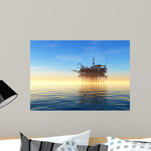 Oil Rig Wall Decal