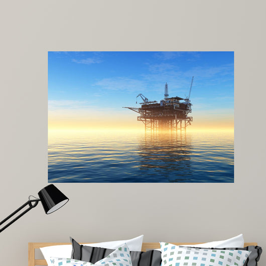 Oil Rig Wall Decal