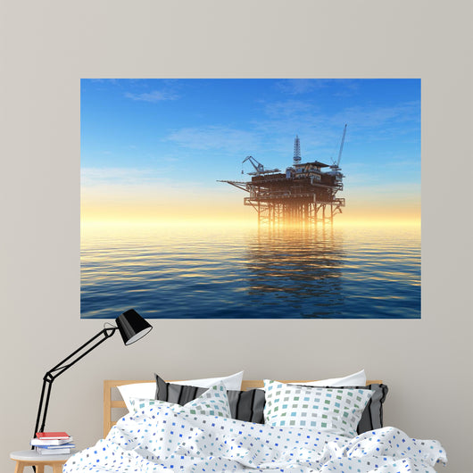 Oil Rig Wall Decal