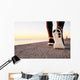 Runner Man Feet Running Wall Decal