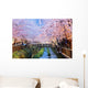 cherry blossoms, busan city in south korea Wall Mural