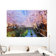 cherry blossoms, busan city in south korea Wall Mural
