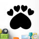 Paw and Heart Shape Wall Decal